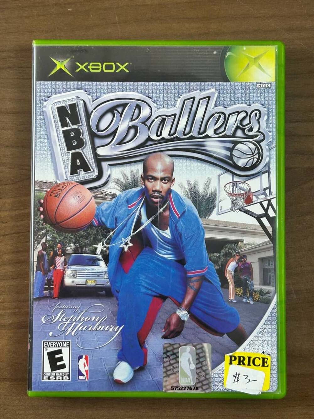 NBA Ballers Microsoft Original Xbox 2004 NTSC Midway Game Disc Case & Manual